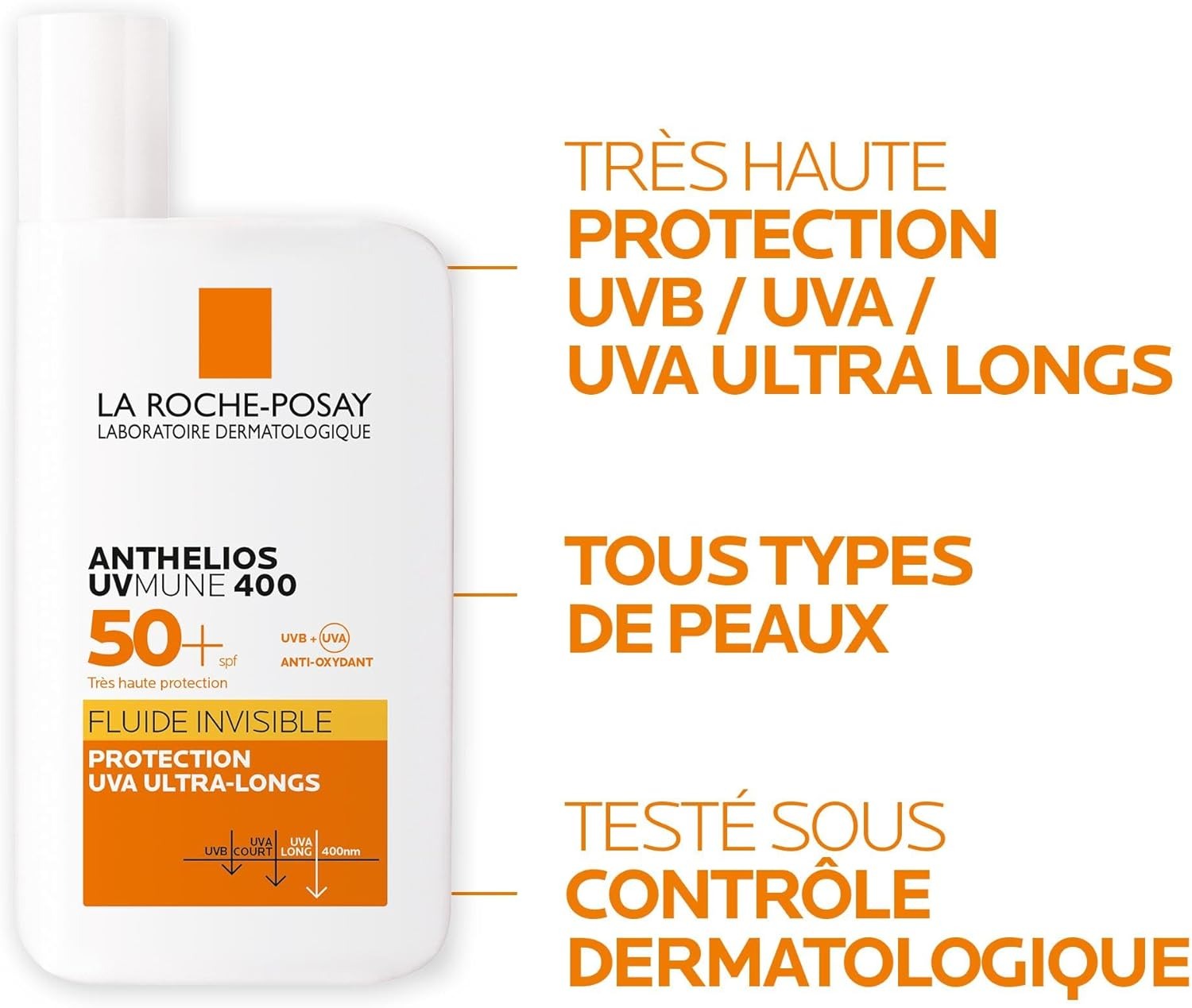 anthelios uvmune 400 spf50+ invisible fluid 50ml anthelios uvmune 400 spf50+ invisible fluid 50ml