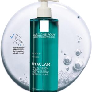 La Roche-Posay Effaclar Micro-Peeling Purifying Gel Cleanser 400ml bottle for acne treatment