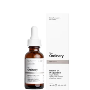Home The Ordinary Retinol 1% in Squalane 30ml bottle for anti-aging treatment