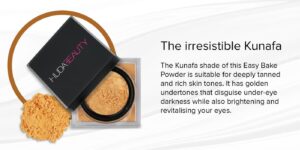 huda beauty easy bake fragrance free powder kunafa