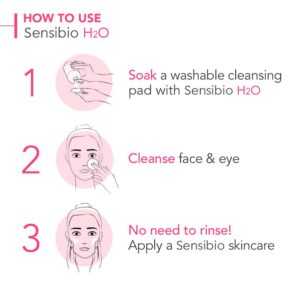 sensibio h2o micellar make up cleansing water for sensitive and normal skin 500 ml