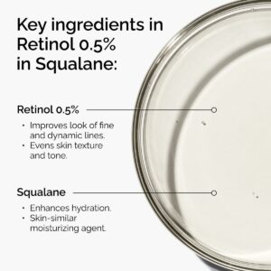 retinol 0.5% in squalane 30ml mid strength serum
