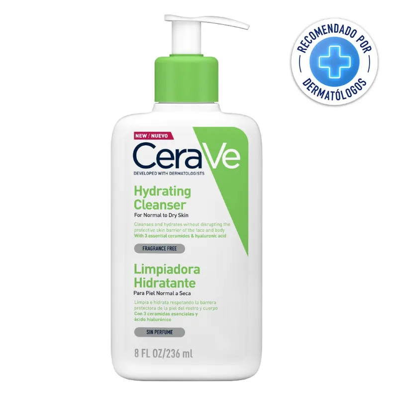 hydrating cleanser 8oz 236ml for normal to dry skin CeraVe Hydrating Cleanser 8oz 236ml bottle for normal to dry skin